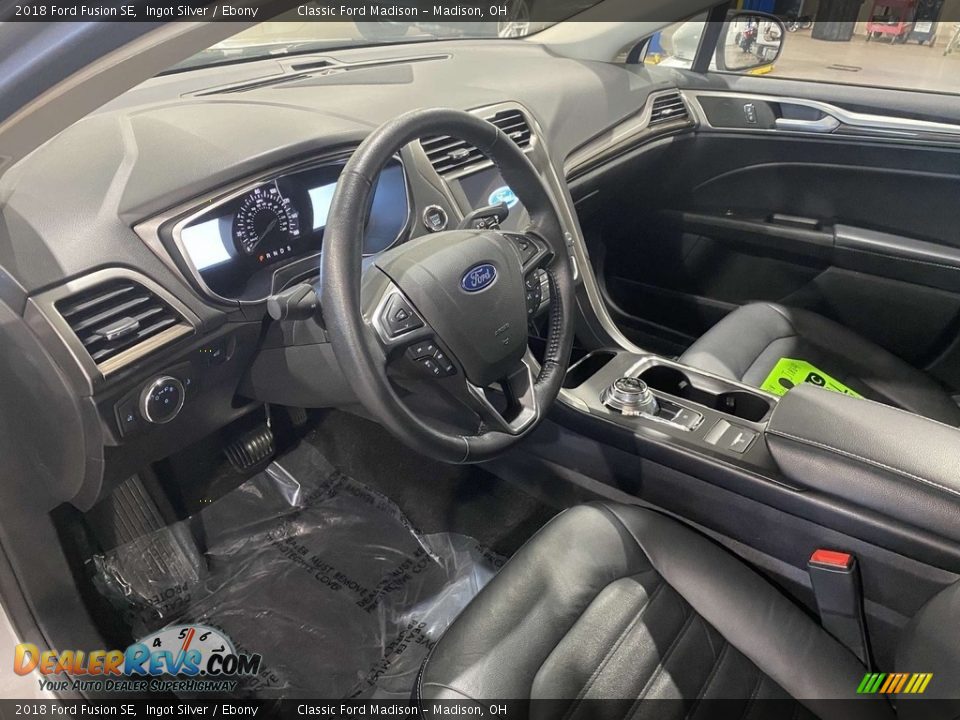 2018 Ford Fusion SE Ingot Silver / Ebony Photo #7