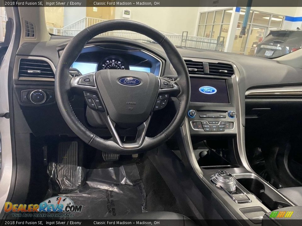 2018 Ford Fusion SE Ingot Silver / Ebony Photo #8