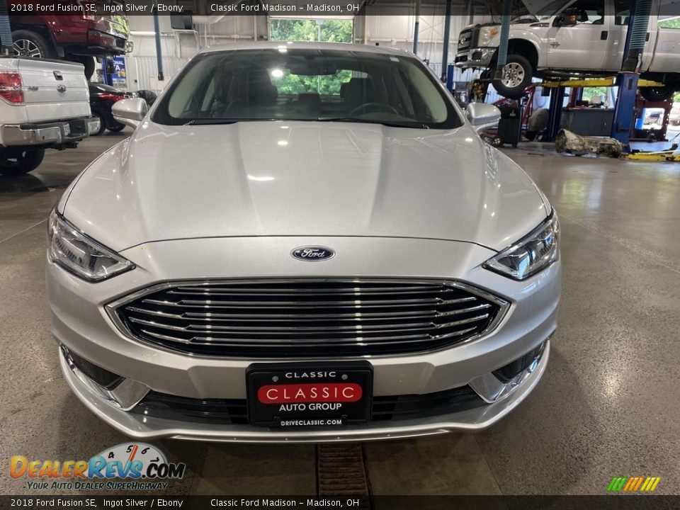 2018 Ford Fusion SE Ingot Silver / Ebony Photo #11