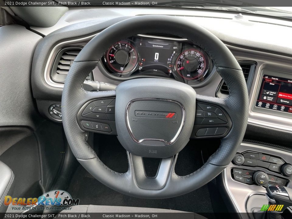 2021 Dodge Challenger SXT Pitch Black / Black Photo #5