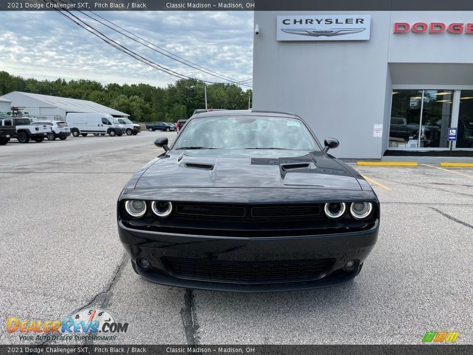 2021 Dodge Challenger SXT Pitch Black / Black Photo #7