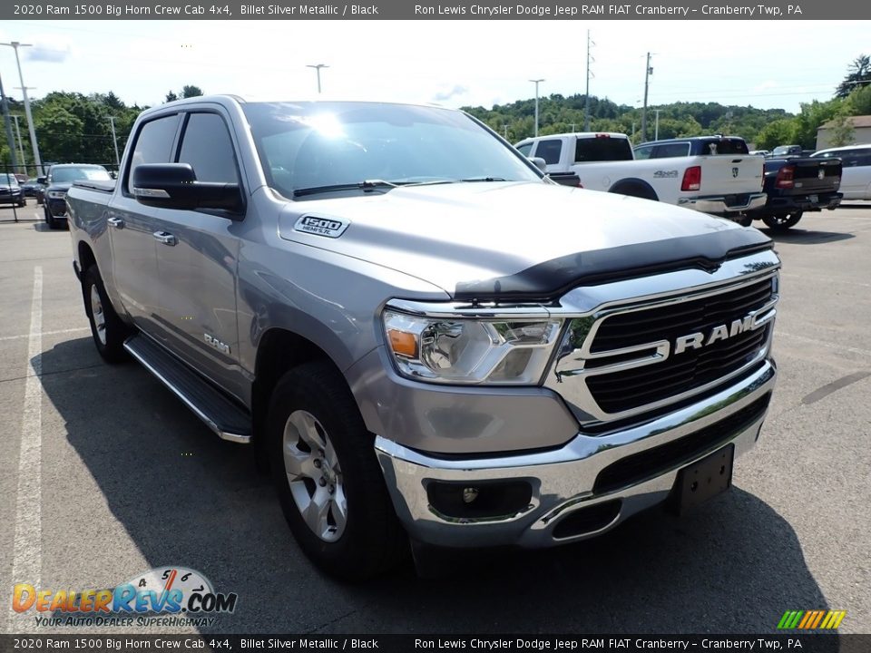 2020 Ram 1500 Big Horn Crew Cab 4x4 Billet Silver Metallic / Black Photo #3