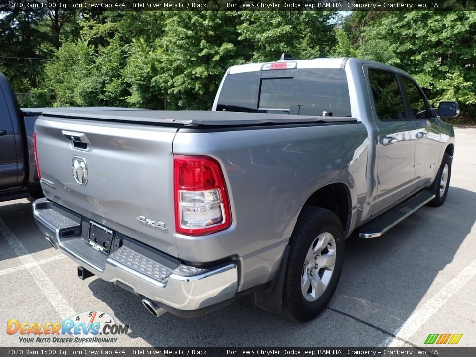 2020 Ram 1500 Big Horn Crew Cab 4x4 Billet Silver Metallic / Black Photo #4