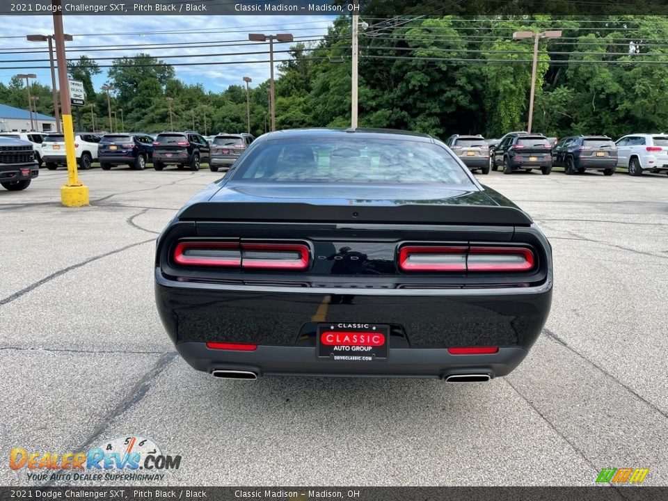 2021 Dodge Challenger SXT Pitch Black / Black Photo #10