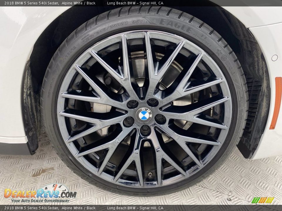 2018 BMW 5 Series 540i Sedan Alpine White / Black Photo #6