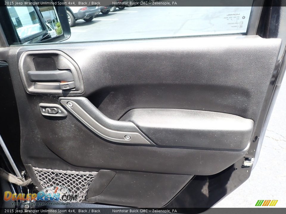 2015 Jeep Wrangler Unlimited Sport 4x4 Black / Black Photo #7