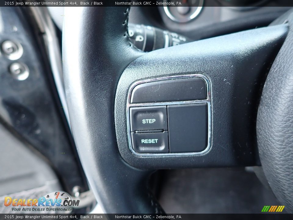 2015 Jeep Wrangler Unlimited Sport 4x4 Black / Black Photo #23