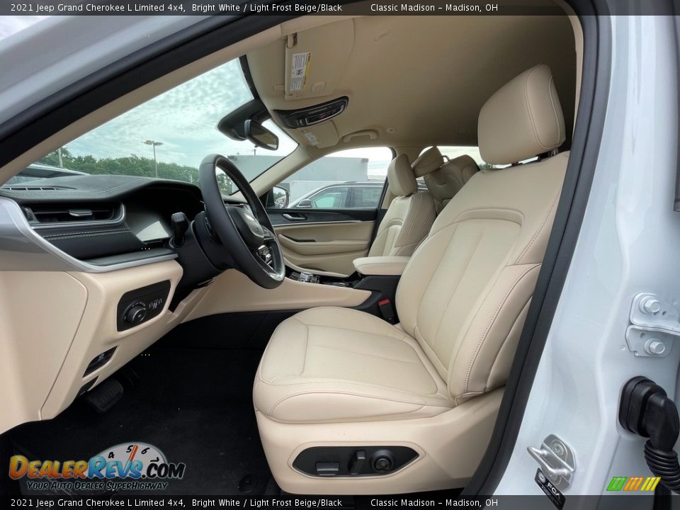 2021 Jeep Grand Cherokee L Limited 4x4 Bright White / Light Frost Beige/Black Photo #3