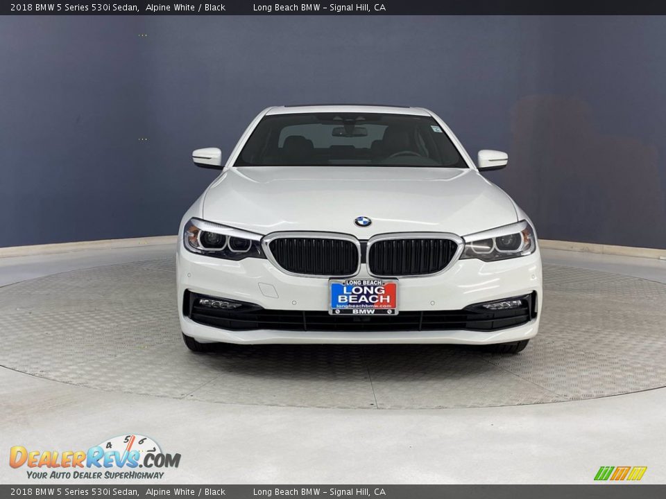 2018 BMW 5 Series 530i Sedan Alpine White / Black Photo #2