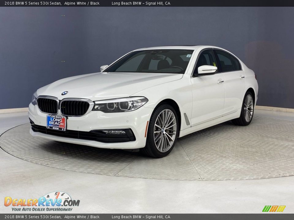 2018 BMW 5 Series 530i Sedan Alpine White / Black Photo #3
