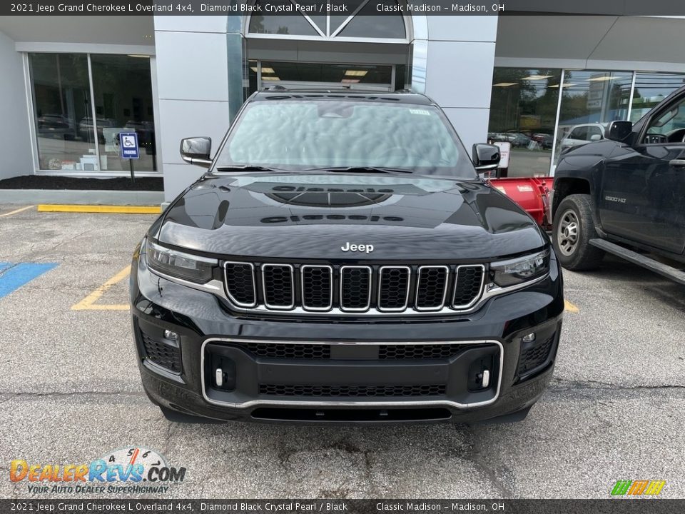 2021 Jeep Grand Cherokee L Overland 4x4 Diamond Black Crystal Pearl / Black Photo #2