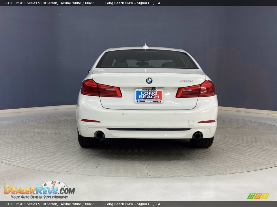 2018 BMW 5 Series 530i Sedan Alpine White / Black Photo #4