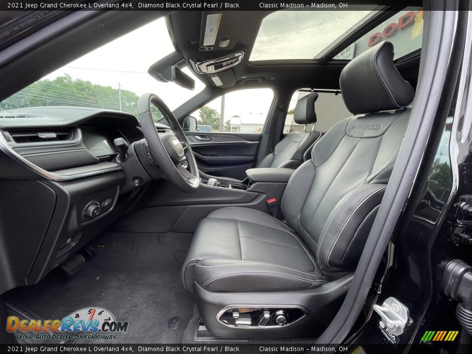 2021 Jeep Grand Cherokee L Overland 4x4 Diamond Black Crystal Pearl / Black Photo #3