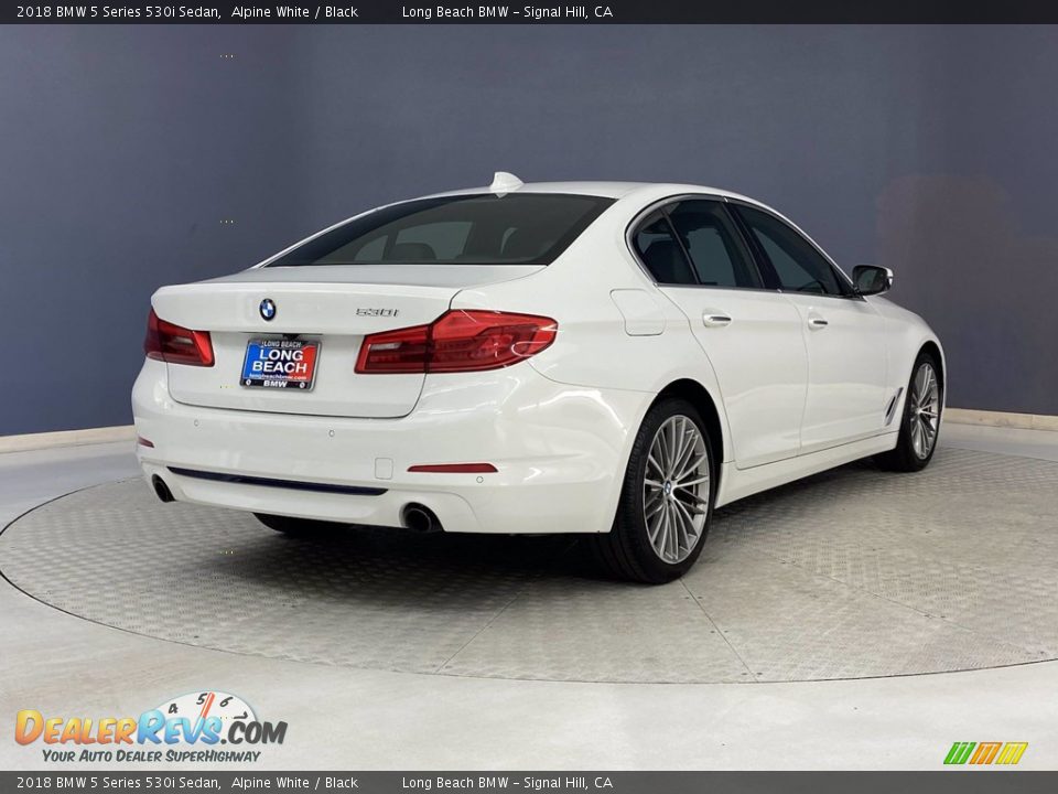 2018 BMW 5 Series 530i Sedan Alpine White / Black Photo #5