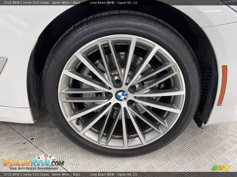 2018 BMW 5 Series 530i Sedan Alpine White / Black Photo #6