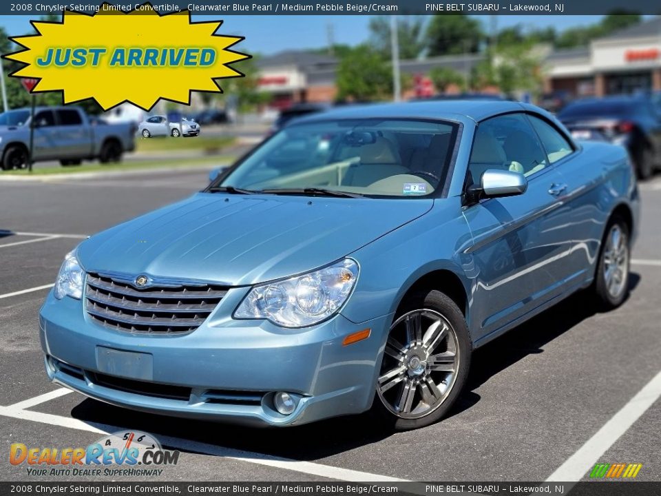 2008 Chrysler Sebring Limited Convertible Clearwater Blue Pearl / Medium Pebble Beige/Cream Photo #1