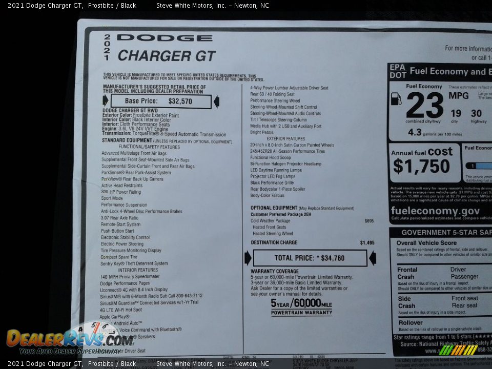 2021 Dodge Charger GT Frostbite / Black Photo #27