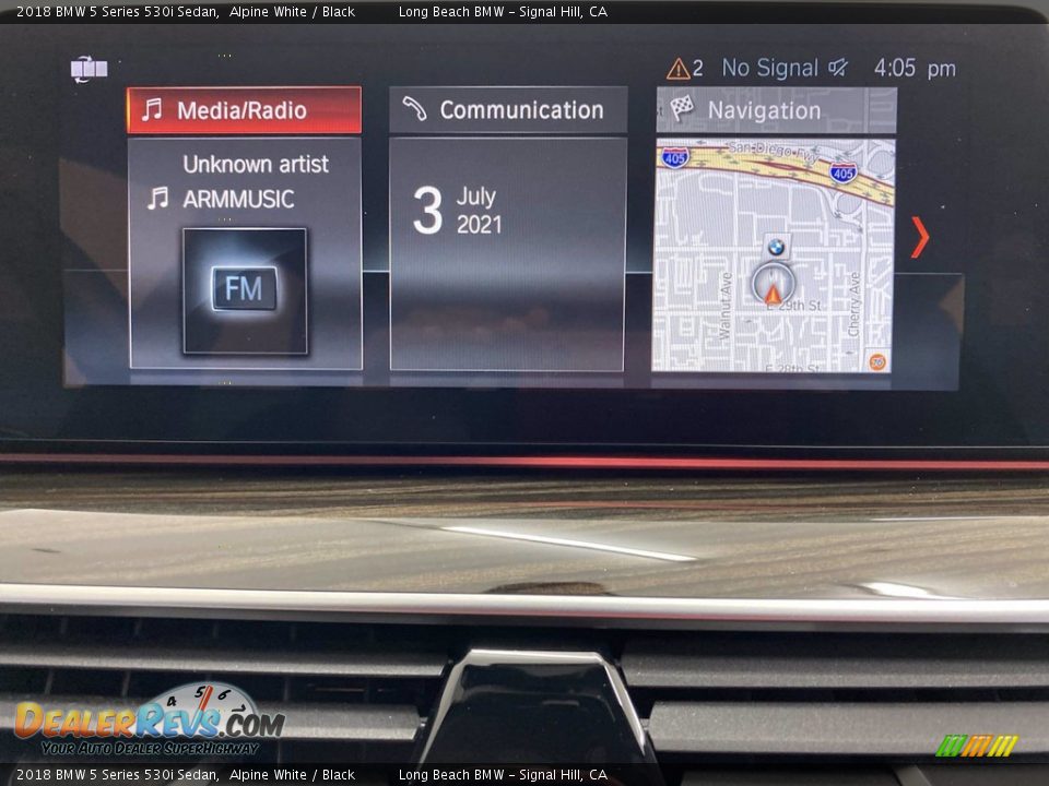 2018 BMW 5 Series 530i Sedan Alpine White / Black Photo #23