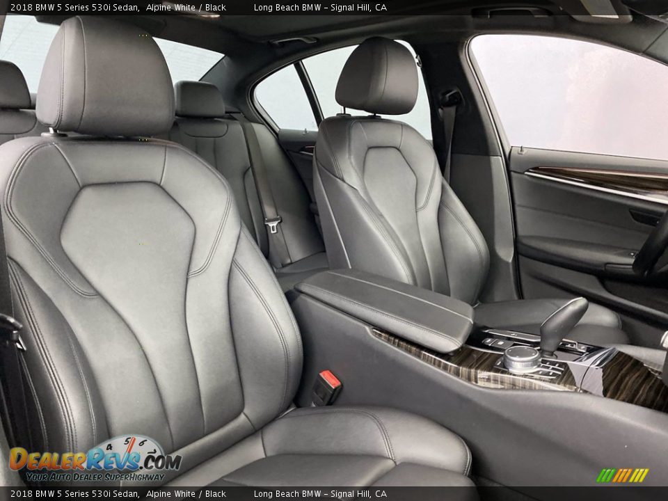 2018 BMW 5 Series 530i Sedan Alpine White / Black Photo #34