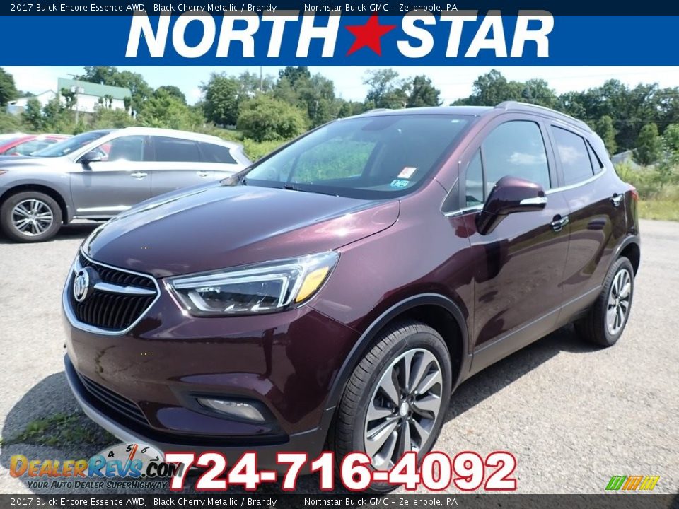 2017 Buick Encore Essence AWD Black Cherry Metallic / Brandy Photo #1