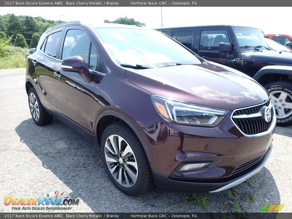 2017 Buick Encore Essence AWD Black Cherry Metallic / Brandy Photo #5