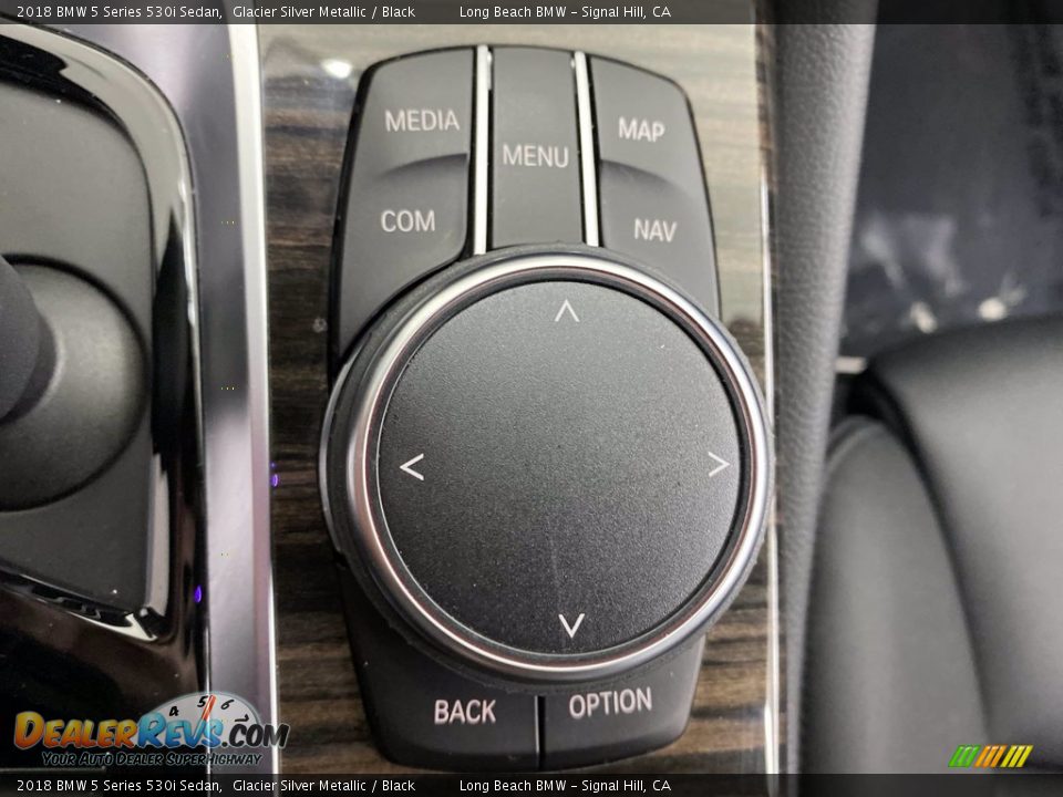 2018 BMW 5 Series 530i Sedan Glacier Silver Metallic / Black Photo #29
