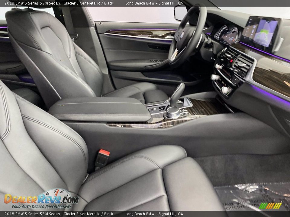 2018 BMW 5 Series 530i Sedan Glacier Silver Metallic / Black Photo #33