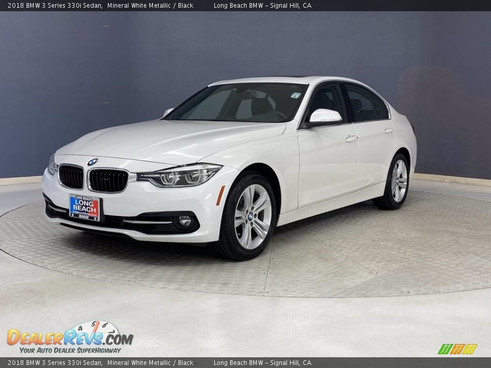 2018 BMW 3 Series 330i Sedan Mineral White Metallic / Black Photo #3