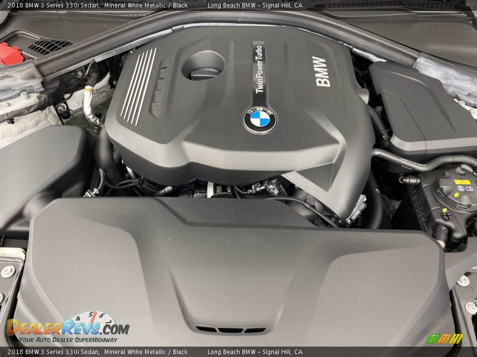 2018 BMW 3 Series 330i Sedan Mineral White Metallic / Black Photo #12