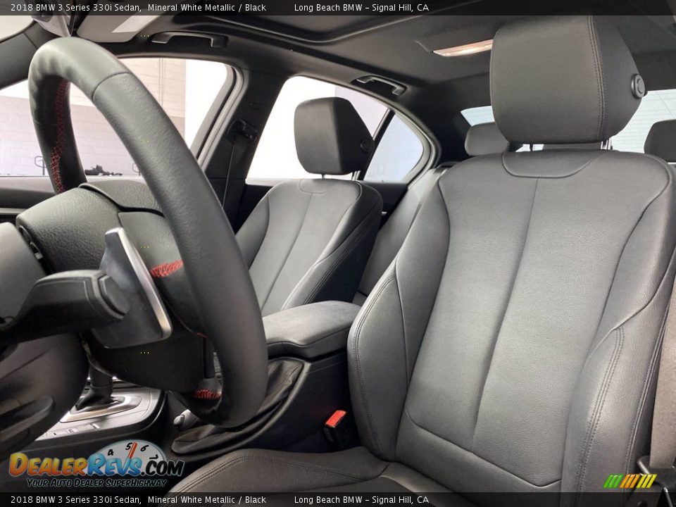 2018 BMW 3 Series 330i Sedan Mineral White Metallic / Black Photo #17