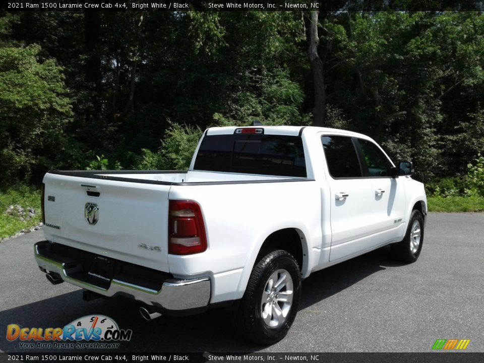 2021 Ram 1500 Laramie Crew Cab 4x4 Bright White / Black Photo #6