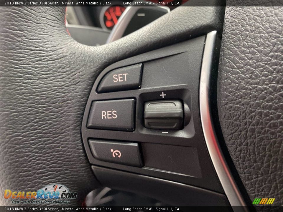 2018 BMW 3 Series 330i Sedan Mineral White Metallic / Black Photo #19