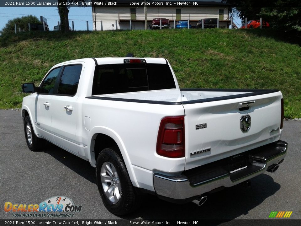 2021 Ram 1500 Laramie Crew Cab 4x4 Bright White / Black Photo #9