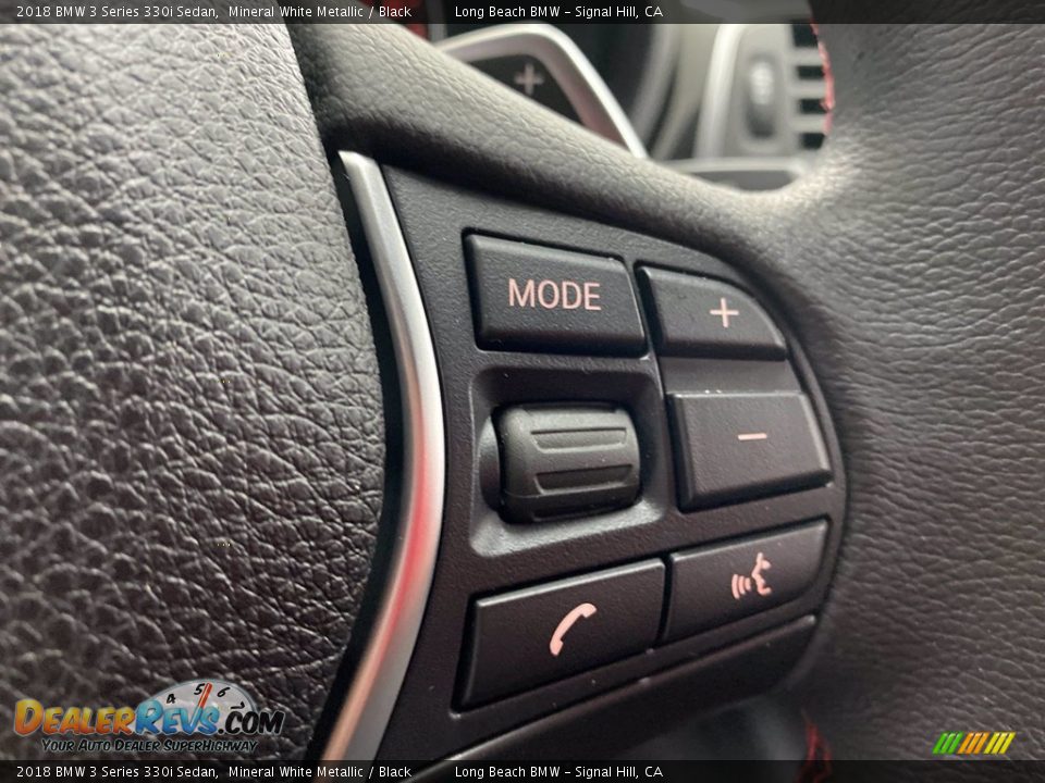 2018 BMW 3 Series 330i Sedan Mineral White Metallic / Black Photo #20