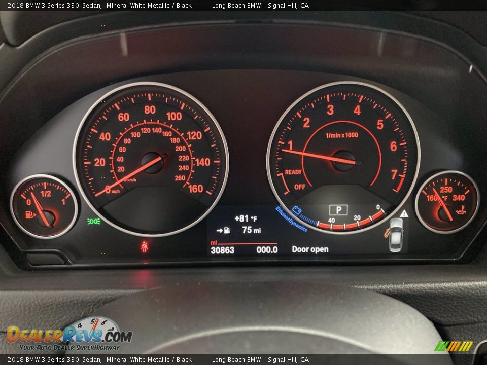 2018 BMW 3 Series 330i Sedan Mineral White Metallic / Black Photo #21