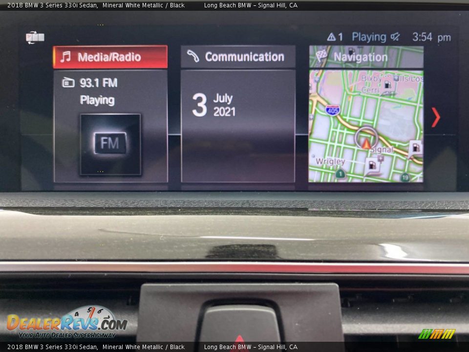 2018 BMW 3 Series 330i Sedan Mineral White Metallic / Black Photo #23