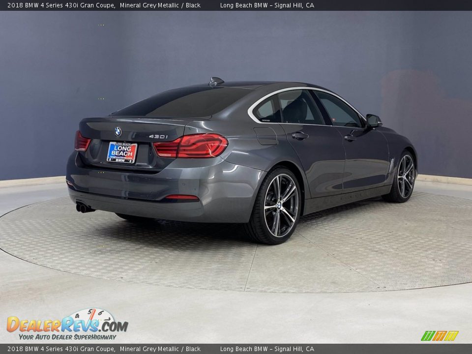 2018 BMW 4 Series 430i Gran Coupe Mineral Grey Metallic / Black Photo #5