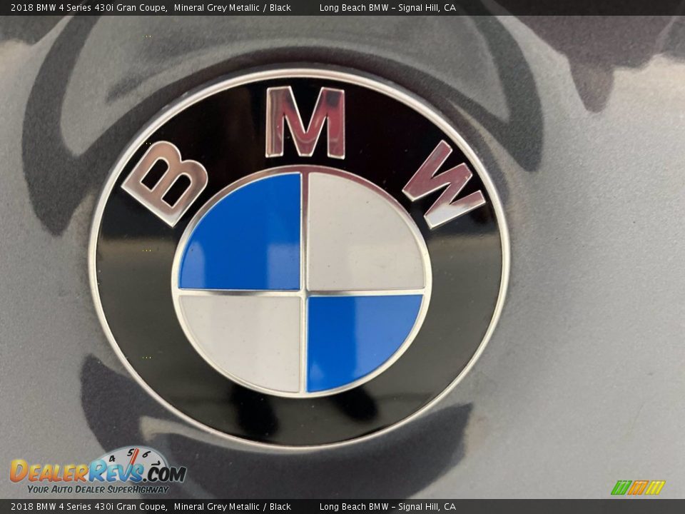 2018 BMW 4 Series 430i Gran Coupe Mineral Grey Metallic / Black Photo #10