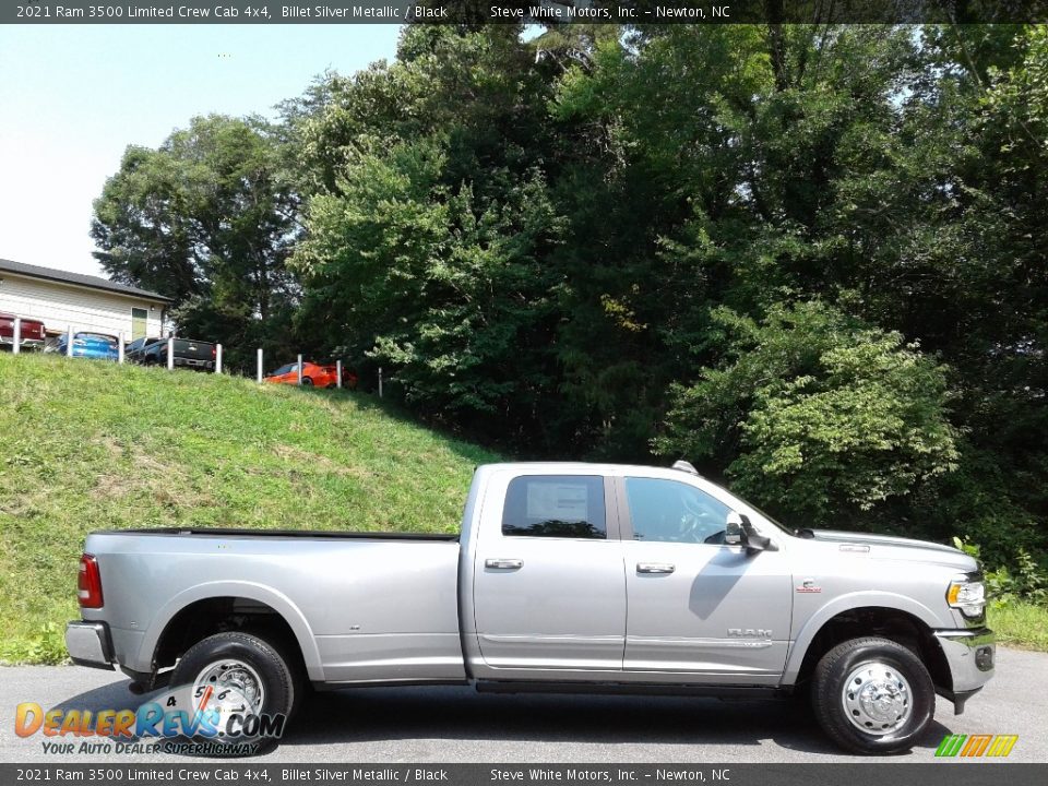 2021 Ram 3500 Limited Crew Cab 4x4 Billet Silver Metallic / Black Photo #6