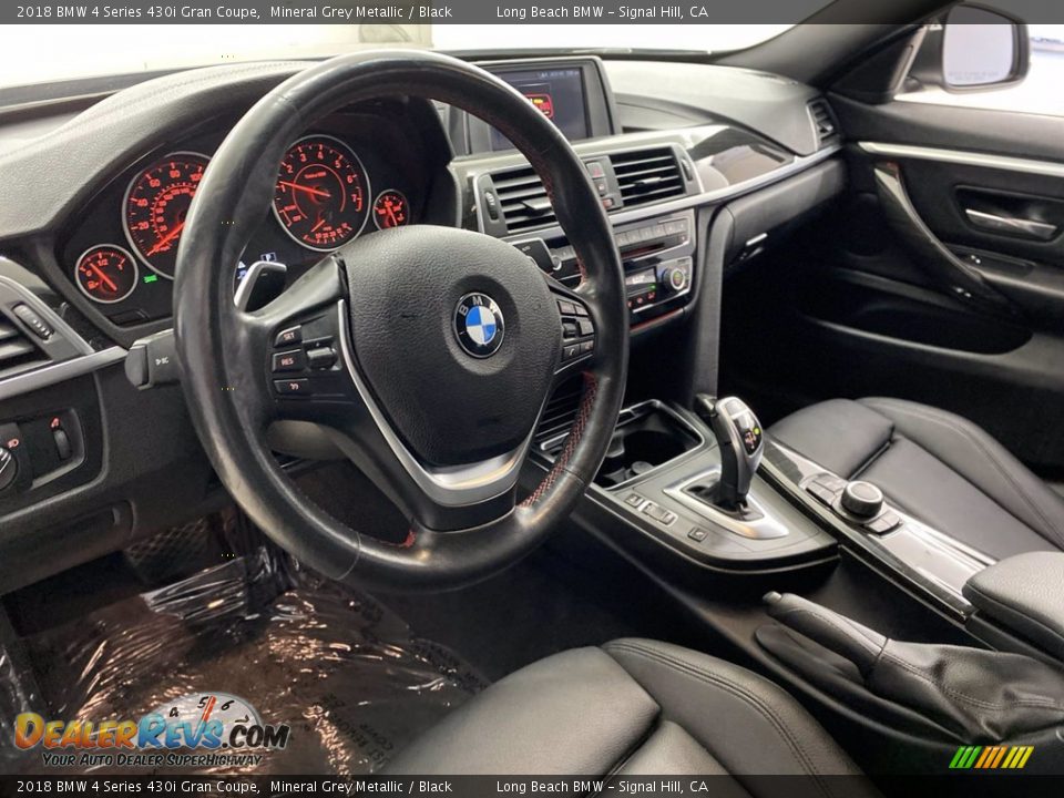 2018 BMW 4 Series 430i Gran Coupe Mineral Grey Metallic / Black Photo #16