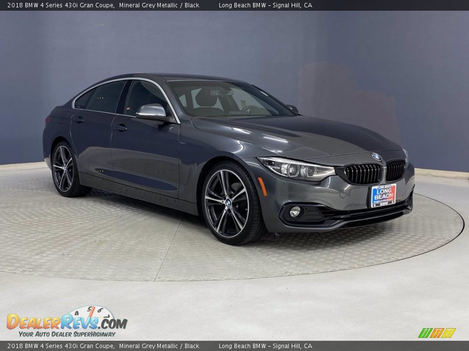 2018 BMW 4 Series 430i Gran Coupe Mineral Grey Metallic / Black Photo #36