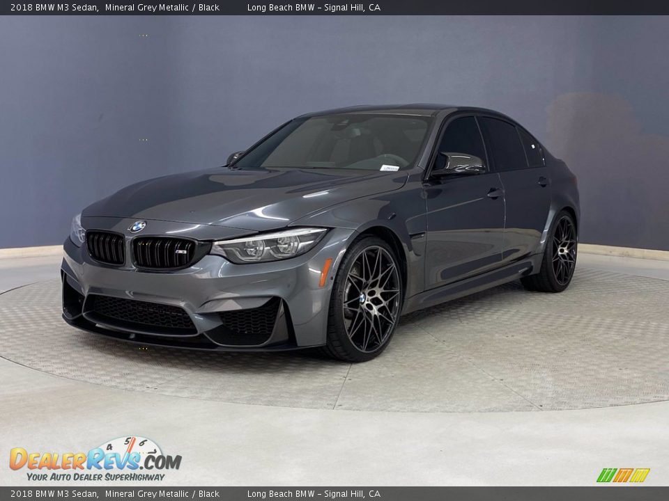 2018 BMW M3 Sedan Mineral Grey Metallic / Black Photo #3