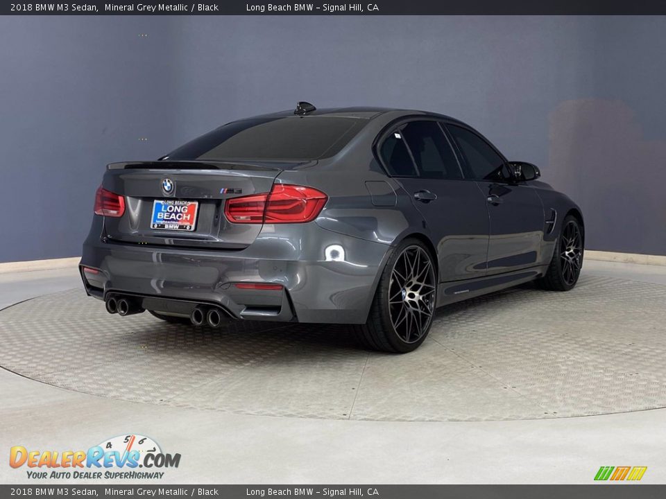 2018 BMW M3 Sedan Mineral Grey Metallic / Black Photo #5