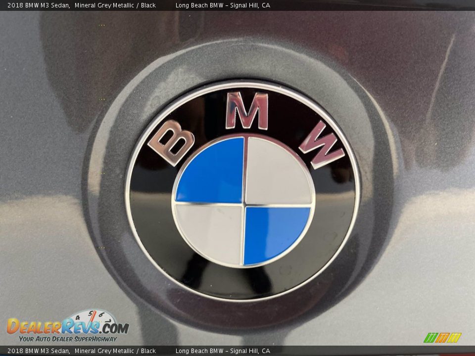 2018 BMW M3 Sedan Mineral Grey Metallic / Black Photo #10