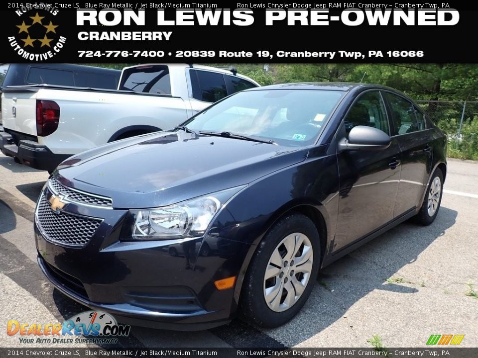 2014 Chevrolet Cruze LS Blue Ray Metallic / Jet Black/Medium Titanium Photo #1