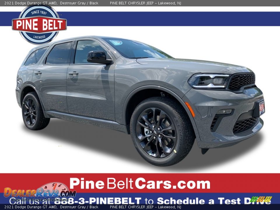 2021 Dodge Durango GT AWD Destroyer Gray / Black Photo #1