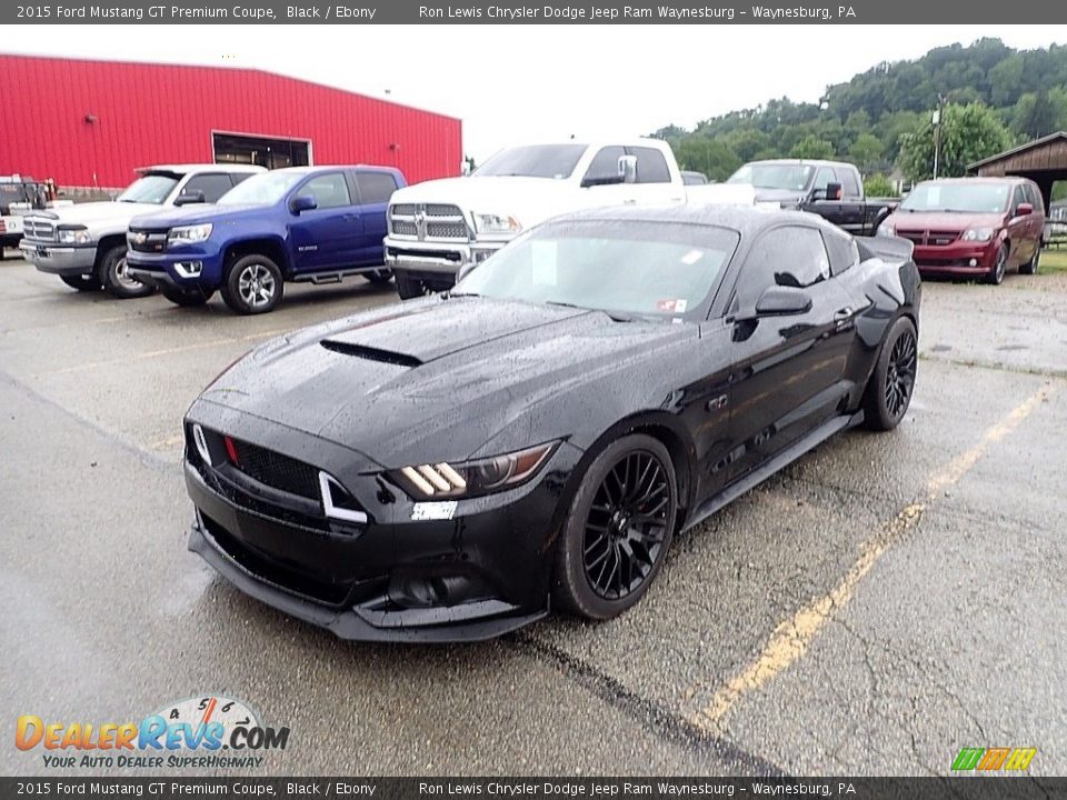 2015 Ford Mustang GT Premium Coupe Black / Ebony Photo #1