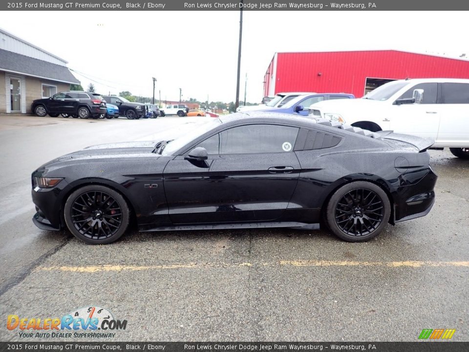 2015 Ford Mustang GT Premium Coupe Black / Ebony Photo #2