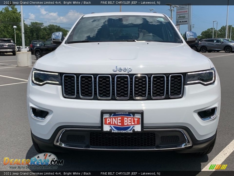 2021 Jeep Grand Cherokee Limited 4x4 Bright White / Black Photo #3