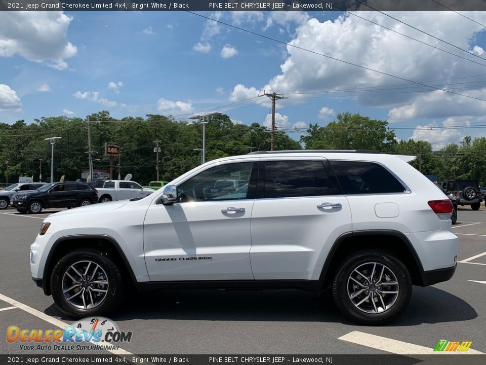 2021 Jeep Grand Cherokee Limited 4x4 Bright White / Black Photo #4